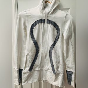 Lululemon White High Neck Jacket US 8